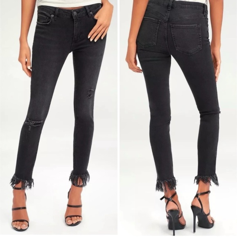 Free People Black Skinny Jeans